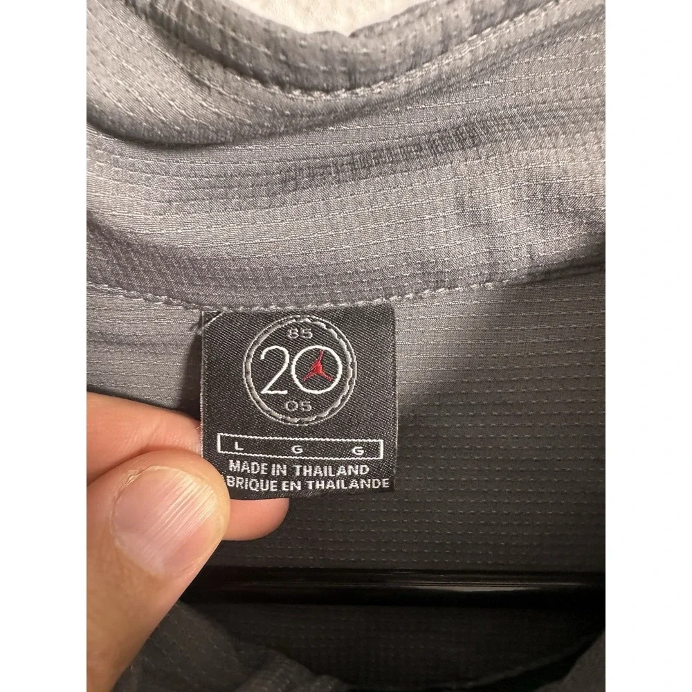 Vintage‎ Nike Jordan Jacket Mens Large Gray Green Track Full Zip Jumpman 2005